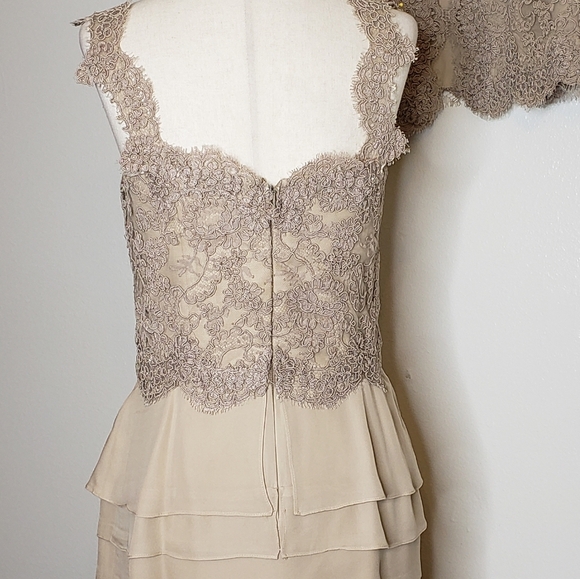 AUTHENTIC Vintage Carolina Herrera Dress & Jacket Luxury Celeb Style Designer - Picture 9 of 17